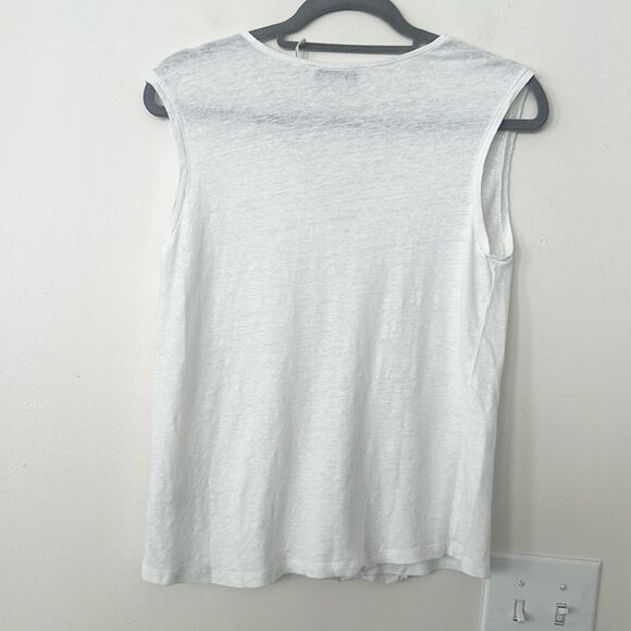 Sandro Paris Linen & Silk Sleeveless Top 2=M - Picture 4 of 9